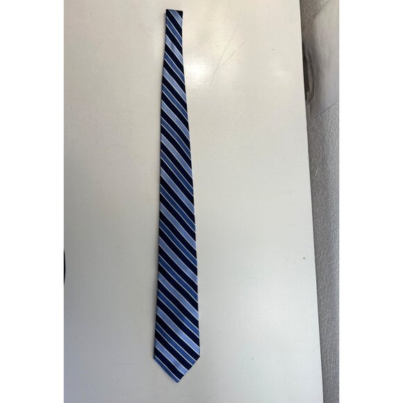 Men Silk Ties Set Of 3 - Classic Stripes & Geometric Patterns - Picture 7 of 10